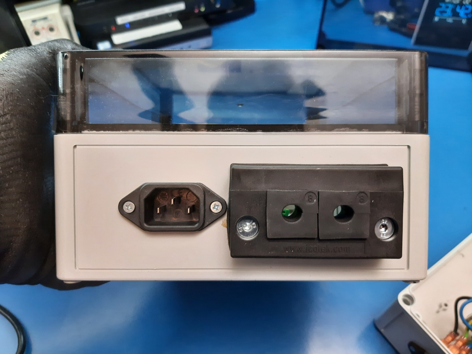 Industrial DIN-Rail Enclosure w/ Pre-wired Power Inlet, Connector Block & Fuse