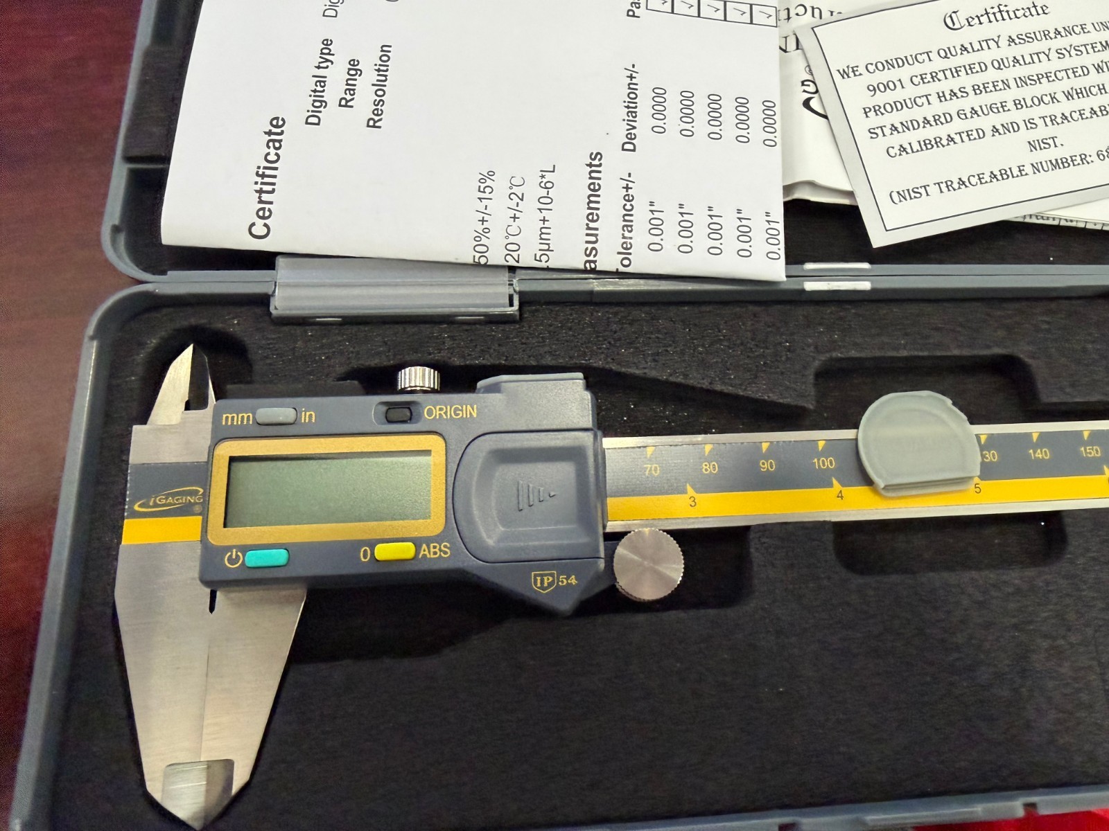 Ip54 Pr Igaging Ip54 Absolute Origin 0-6″ Digital Electronic Caliper