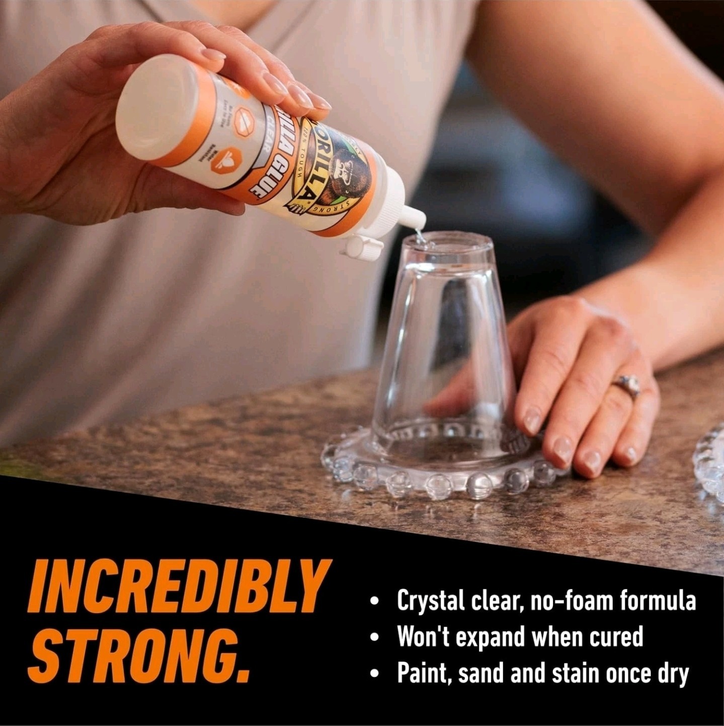 Crystal Clear Glue, All Purpose, 5.75 oz Bottle | Incredibly Strong Adhesive …