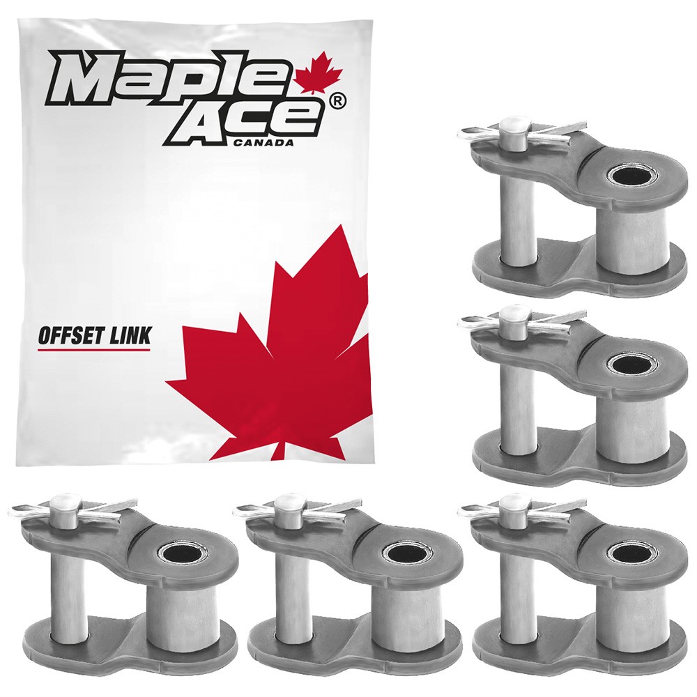 08B Offset Half Link for Roller Chain Single Strand (Qty 5)