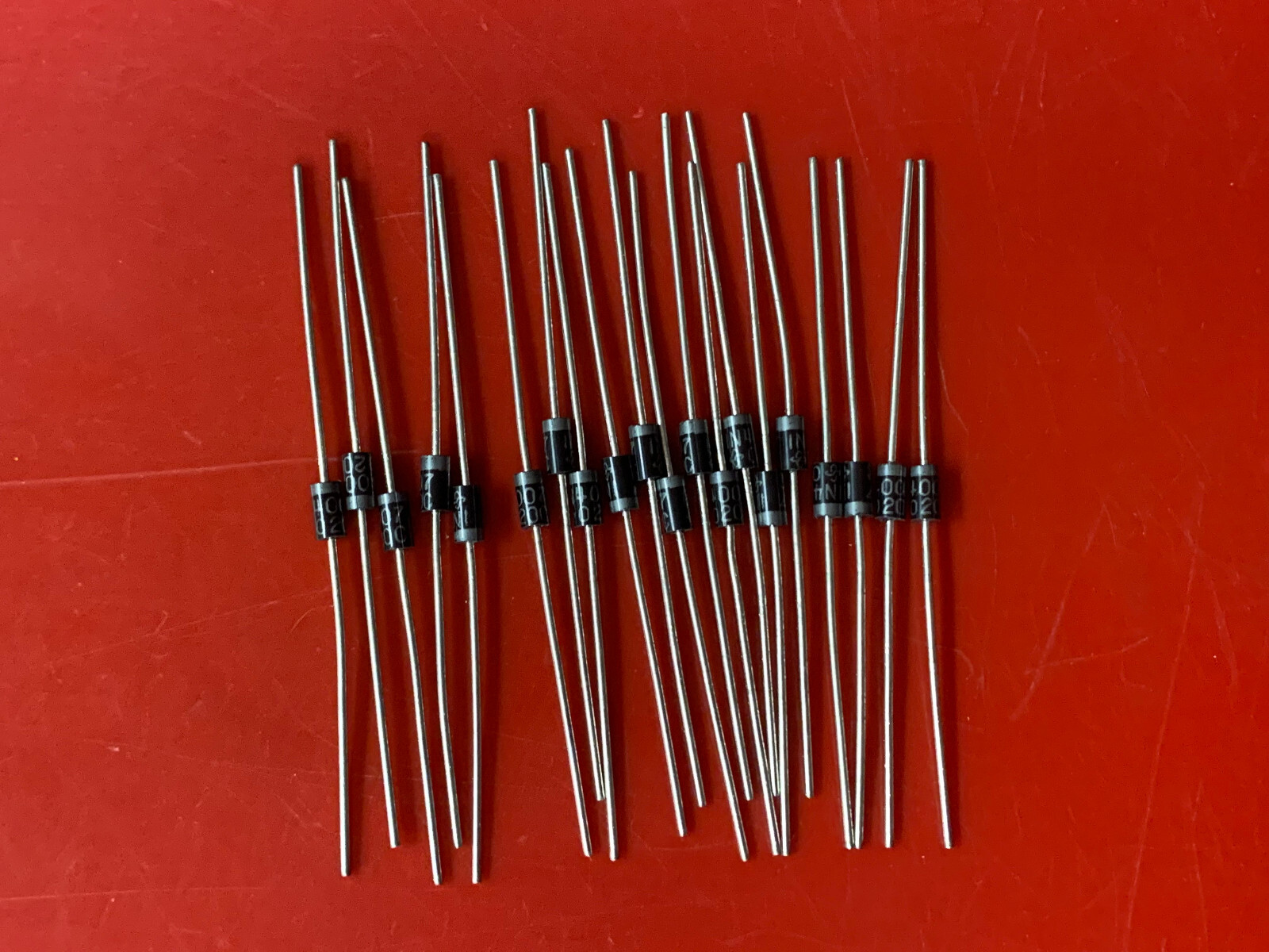 20x 1N4007 GENERAL SEMICONDUCTOR DIODE GEN PURPOSE 1000V 1A DO41 IN4007