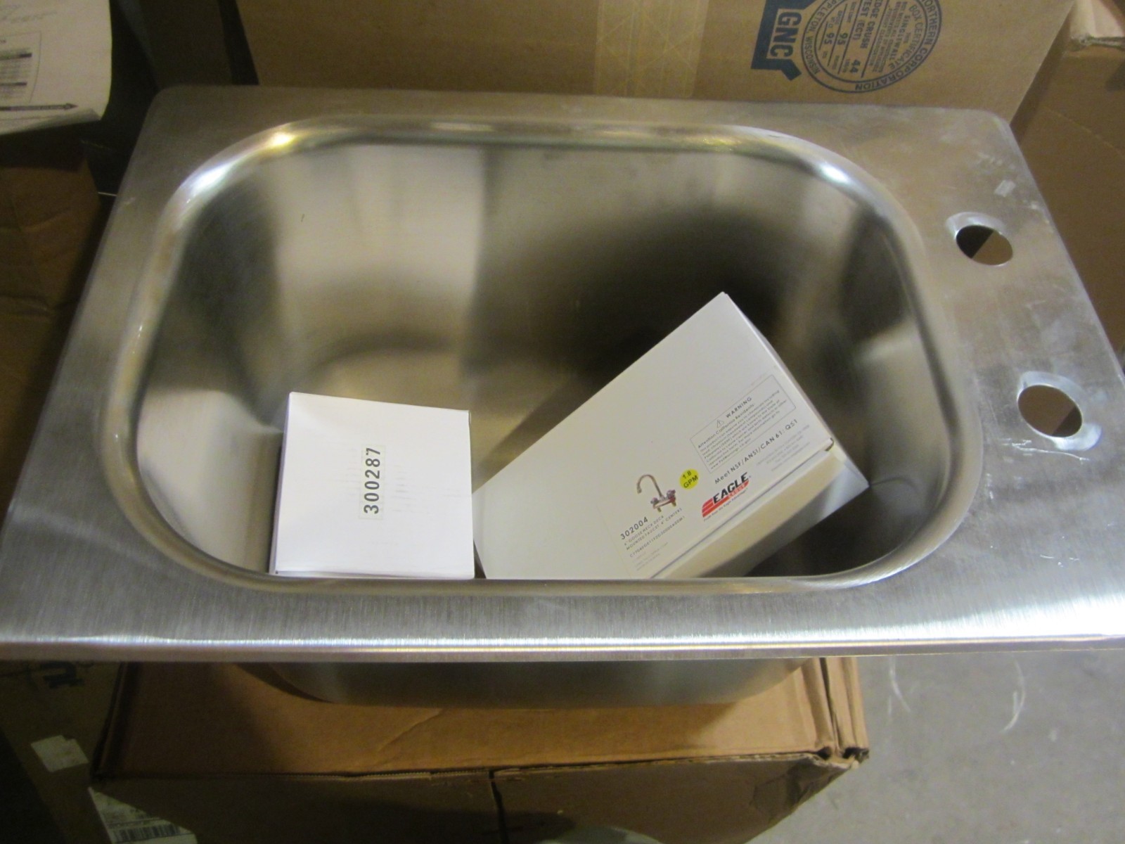Eagle Group SR10-14-9.5-1 One Compartment Stainless Steel Drop-In Sink with Deck