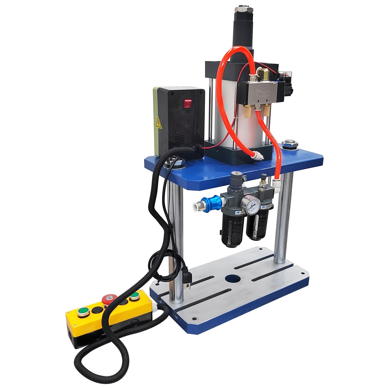 Pneumatic Punch Machine Punch Press controller 110V 1763lbs 3.9-1.9in Two Column