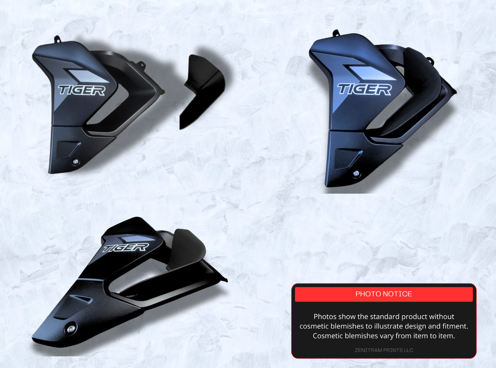 Stripe Series Air Deflectors Triumph Tiger 850/900 2020-2024 | Cosmetic Blem