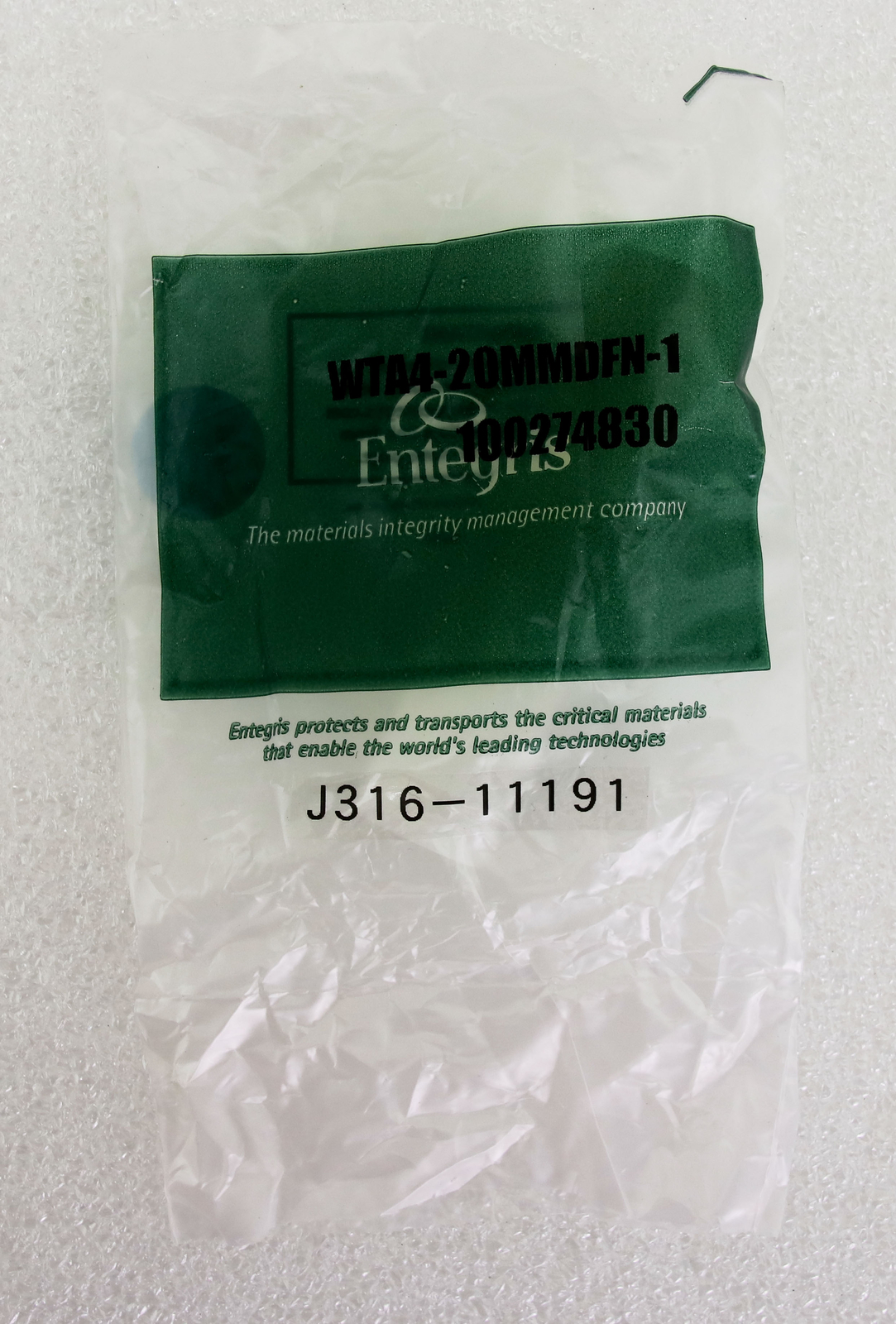 11191 ENTEGRIS FLARETEK STR8 ADAPTER TRSN FUSIBLE PVDF PIPE (NEW) WTA4-20MMDFN-1