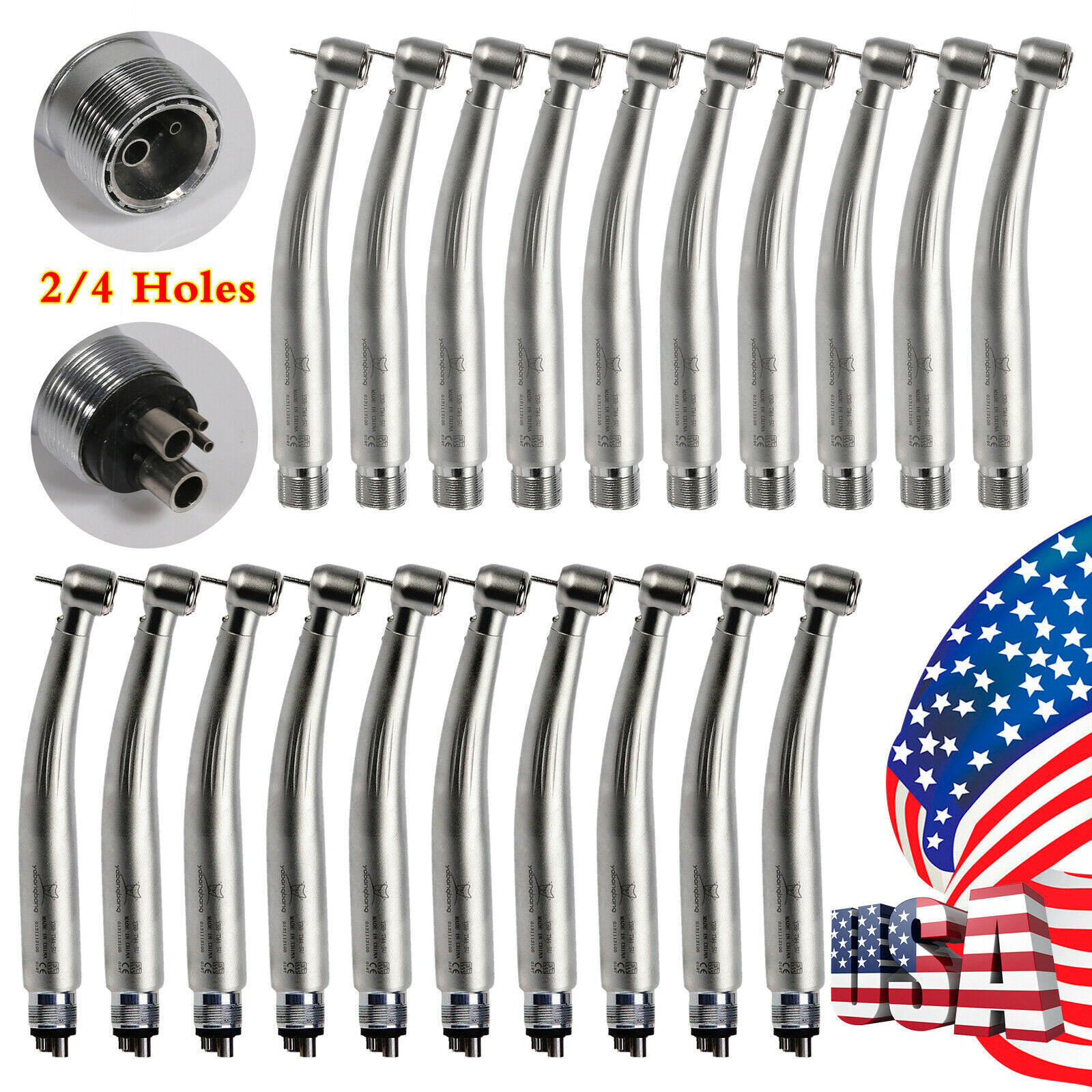 1-10 Yabangbang Dental LED E-generator / High Speed Handpiece 4/2 Hole NSK Style