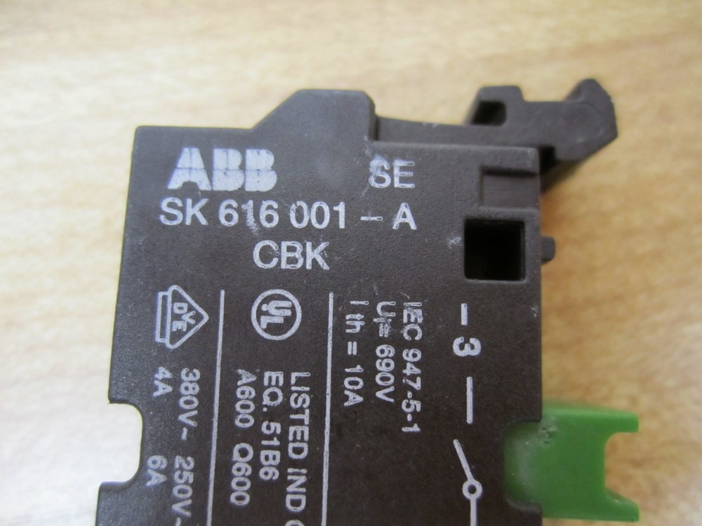 ABB SK 616 001-A Contact Block SK616001A CBK-CB10