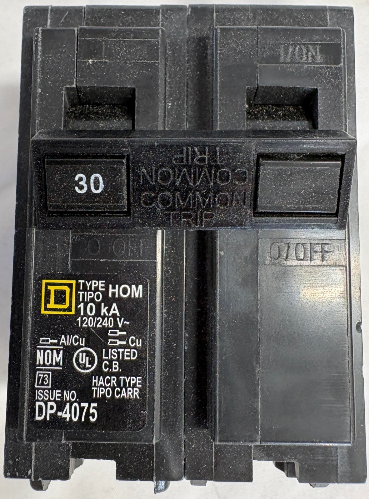 Square-D HOM230 Homeline 30A Double Pole Breaker Schneider DP-4075 New Shipped!