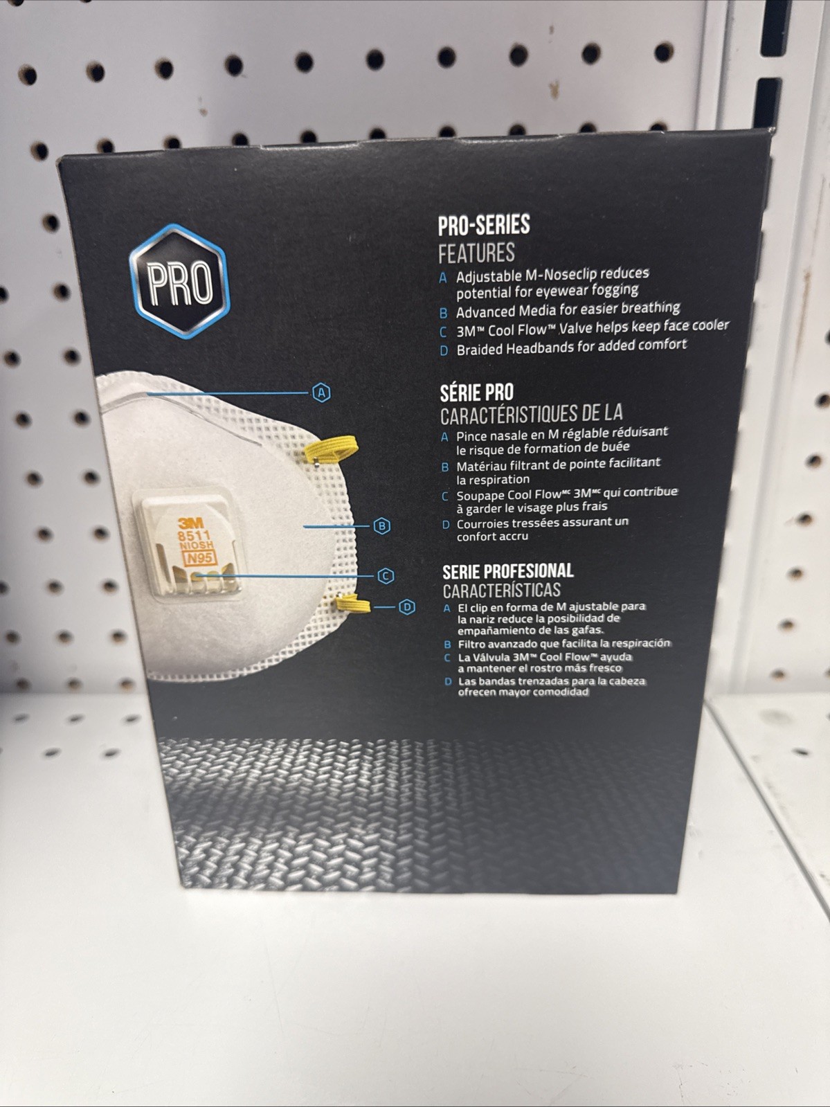 NEW! 3M 8511 N95 Mask Box of 10 Particulate Respirators w/ Cool Flow Valve 11/2