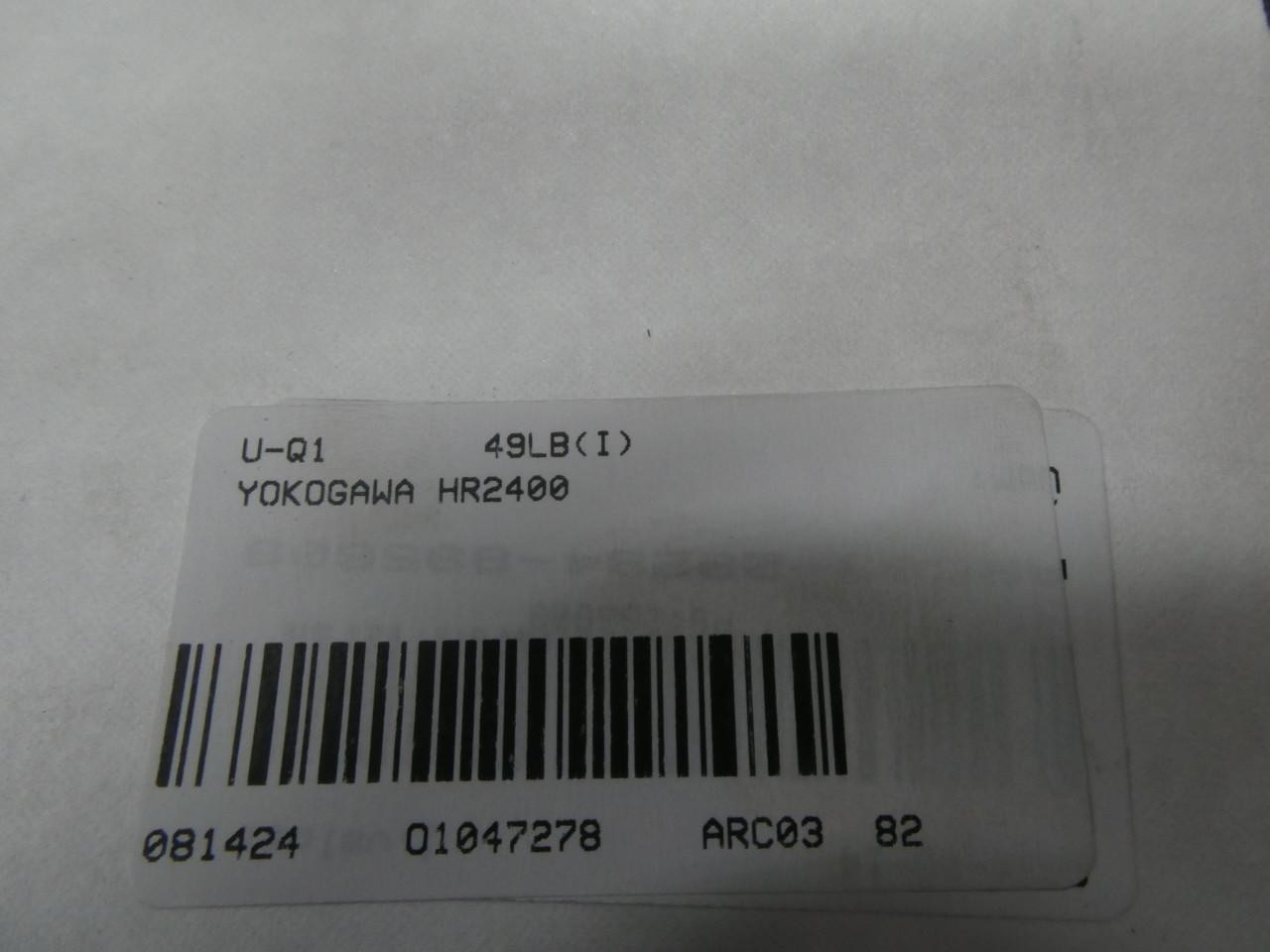 Yokogawa 408231-02/RS232C/MATH/AK-12 Hr2400 Hybrid Chart Recorder