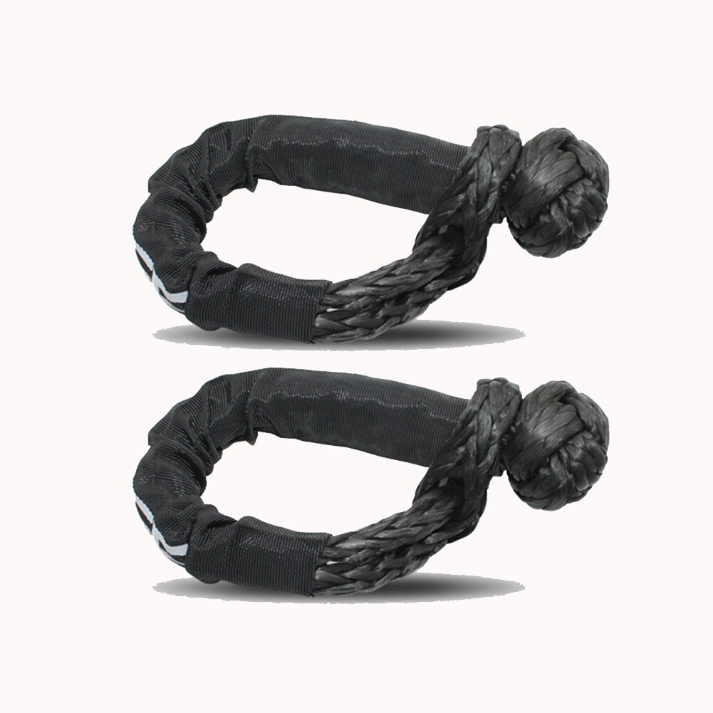 Soft Shackle Synthetic Recovery Rope 2PCS 1/2″x22″ 56000lbs Break Strength