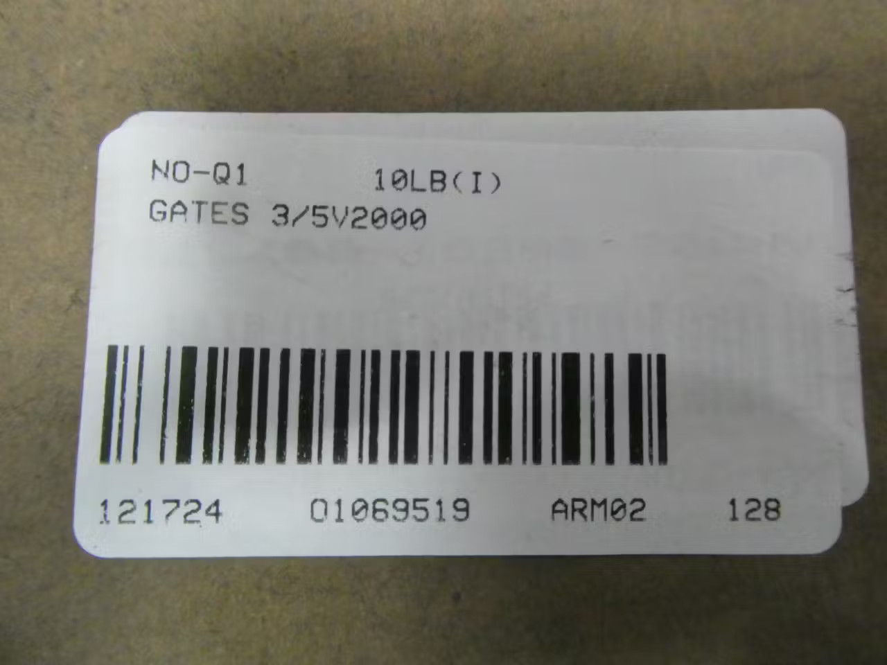 Gates 3/5V2000 3 Band V-belt 200in 0.63in
