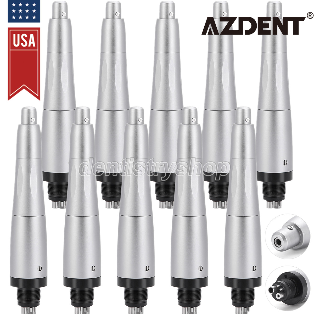 NSK Style Dental Hygiene Prophy Handpiece Air Motor 4H 4:1 Nose Cone 360° Swivel