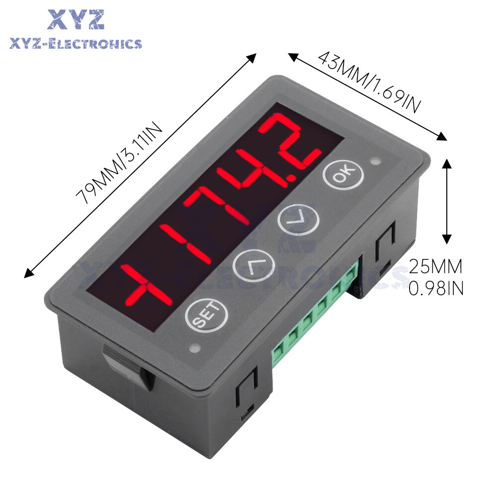 MODBUS-RTU Communication Display Meter RS485 Master-Slave-Monitored DC 8-25V
