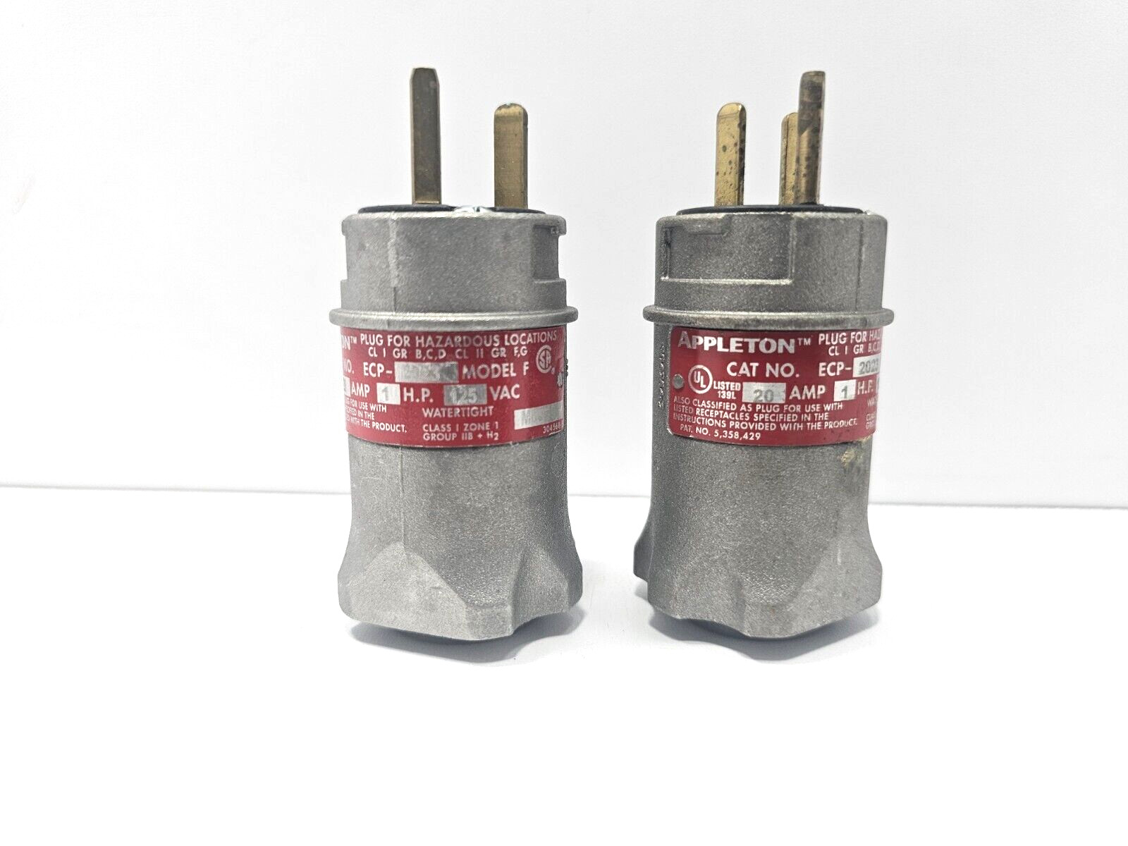 APPLETON ECP2023 ECP PLUG 20A 125V 2W3P