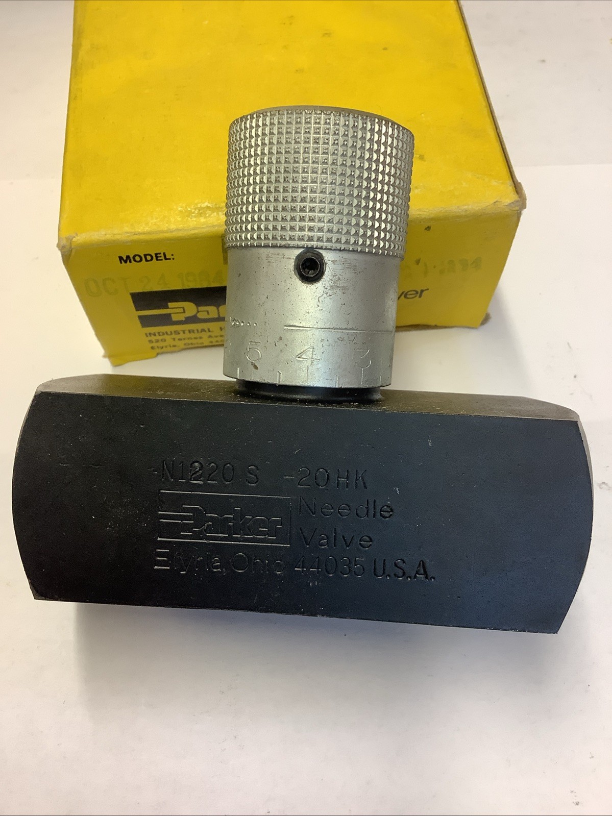 PARKER needle valve N1220S, 3000PSI, 25 GPM, 1”, (1 In Lot) 4054-57