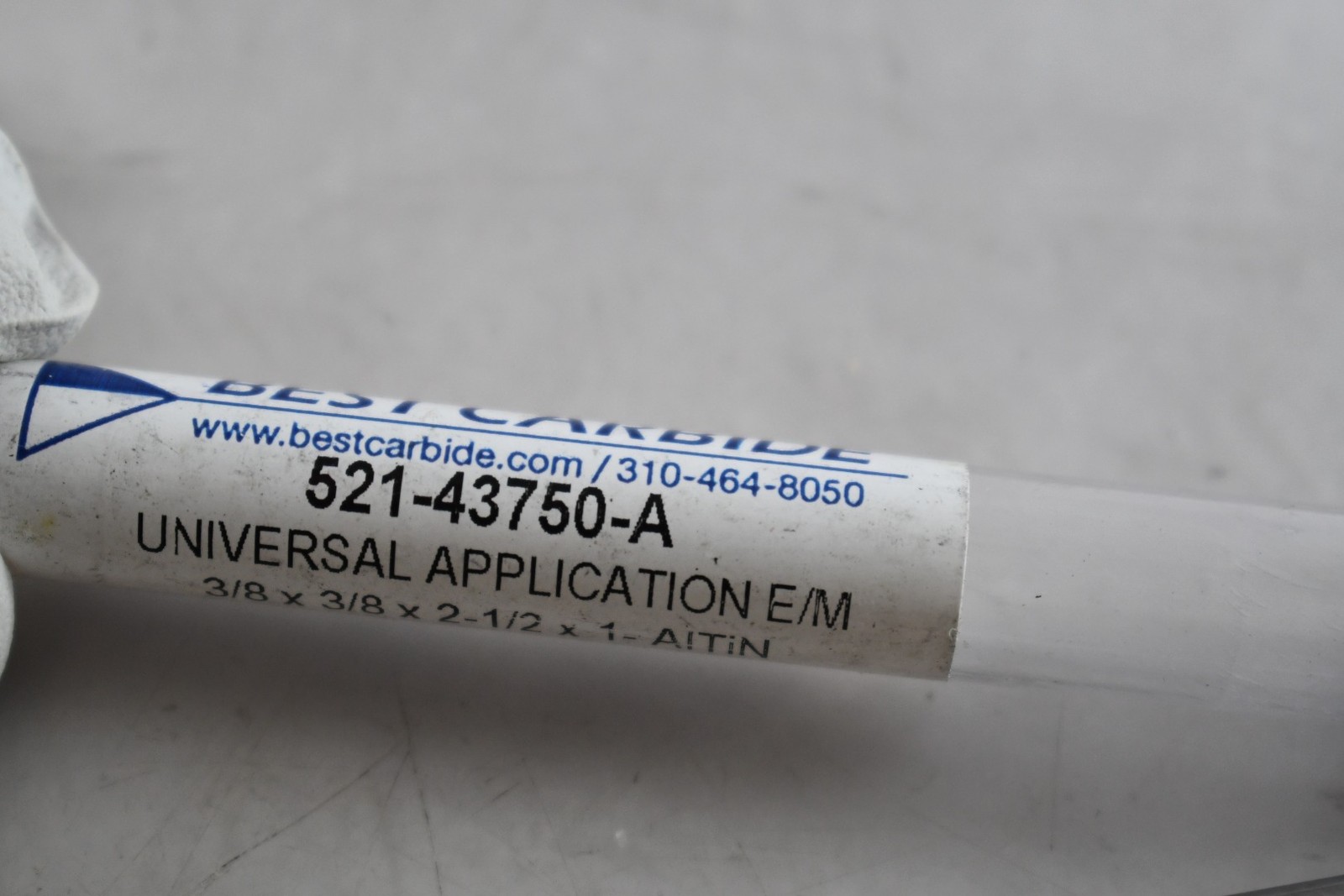 NEW Best Carbide 521-43750-A Universal End Mill 3/8 4 Flute AlTiN Coated