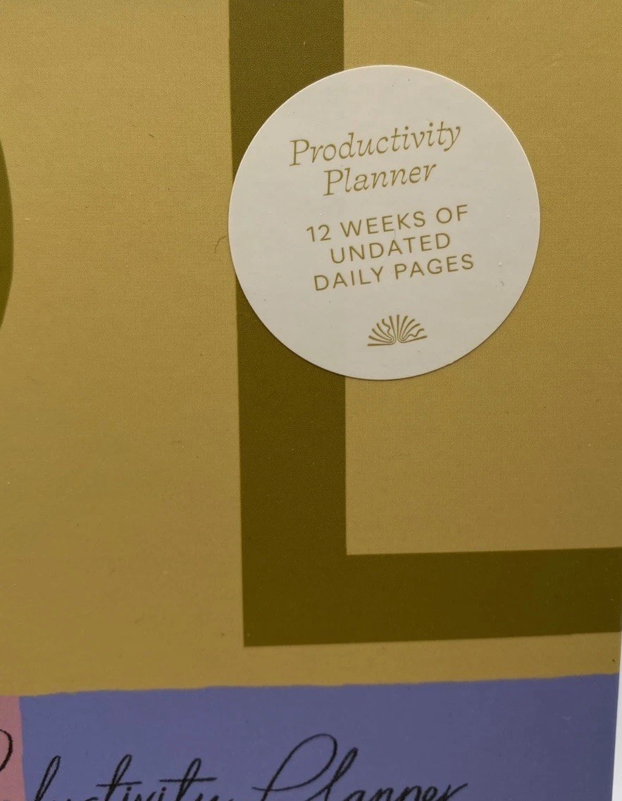 Papier Productivity Planner Hard Cover Spiral 9.84″x7.48″ Undated NEW