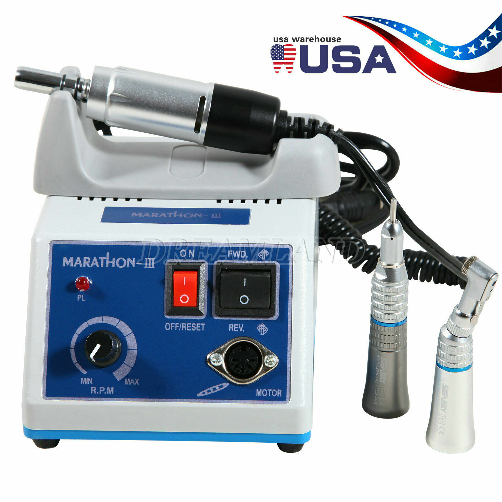 Dental Lab Marathon Electric Micromotor Contra Angle Straight Handpiece st