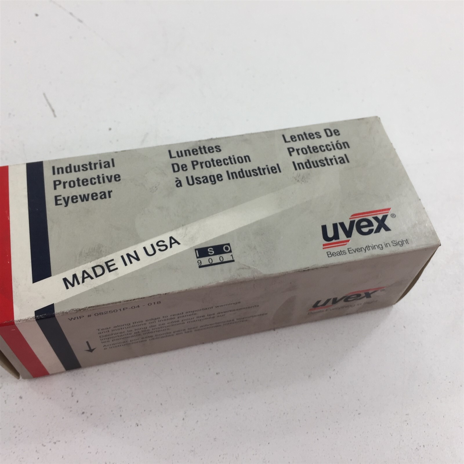 UVEX 6AZ38A Industrial Protective Eyewear Safety Glasses Blue Frame Gray S1319GR