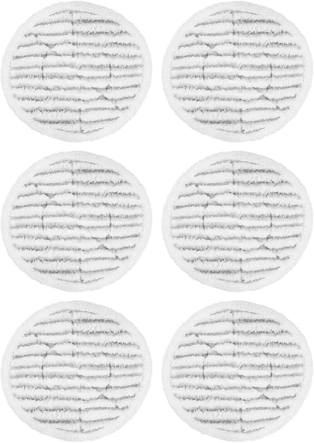 DEVOAC 6pcs Mop Pads for VM6, Compatible VM6 Scrubbing Steam White