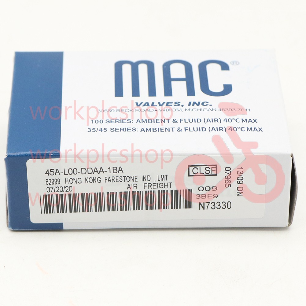 1Pcs New MAC Solenoid Valve 45A-L00-DDAA-1BA 45A-LOODDAA1BA Rapid delivery