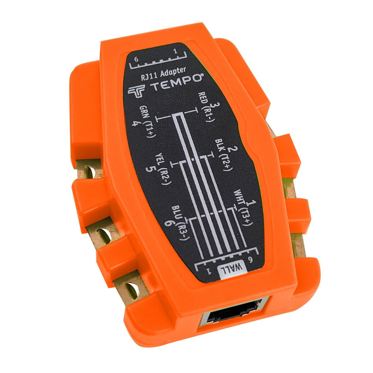 Tempo Communications ADAPTER; MODULAR BANJO 6 WIRE IN-LINE RJ11 / RJ12 W/ SNAGLE