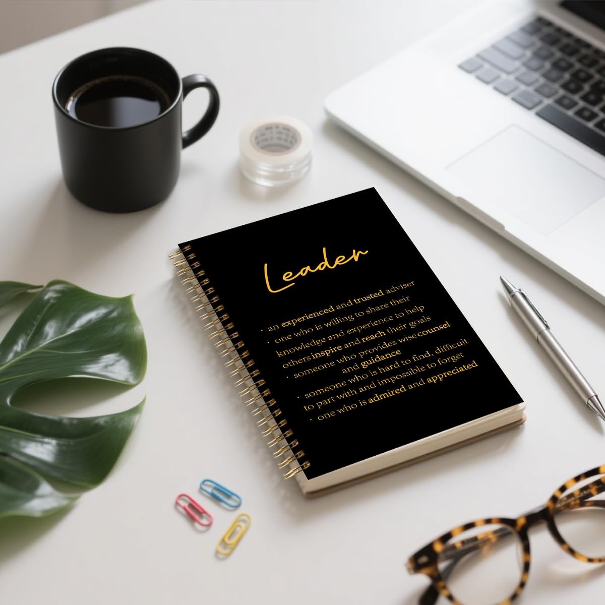 ZXAZXA 8.3×5.5 inch Spiral Notebooks 160 Pages Journal 6»W x 8.26»L, Leader