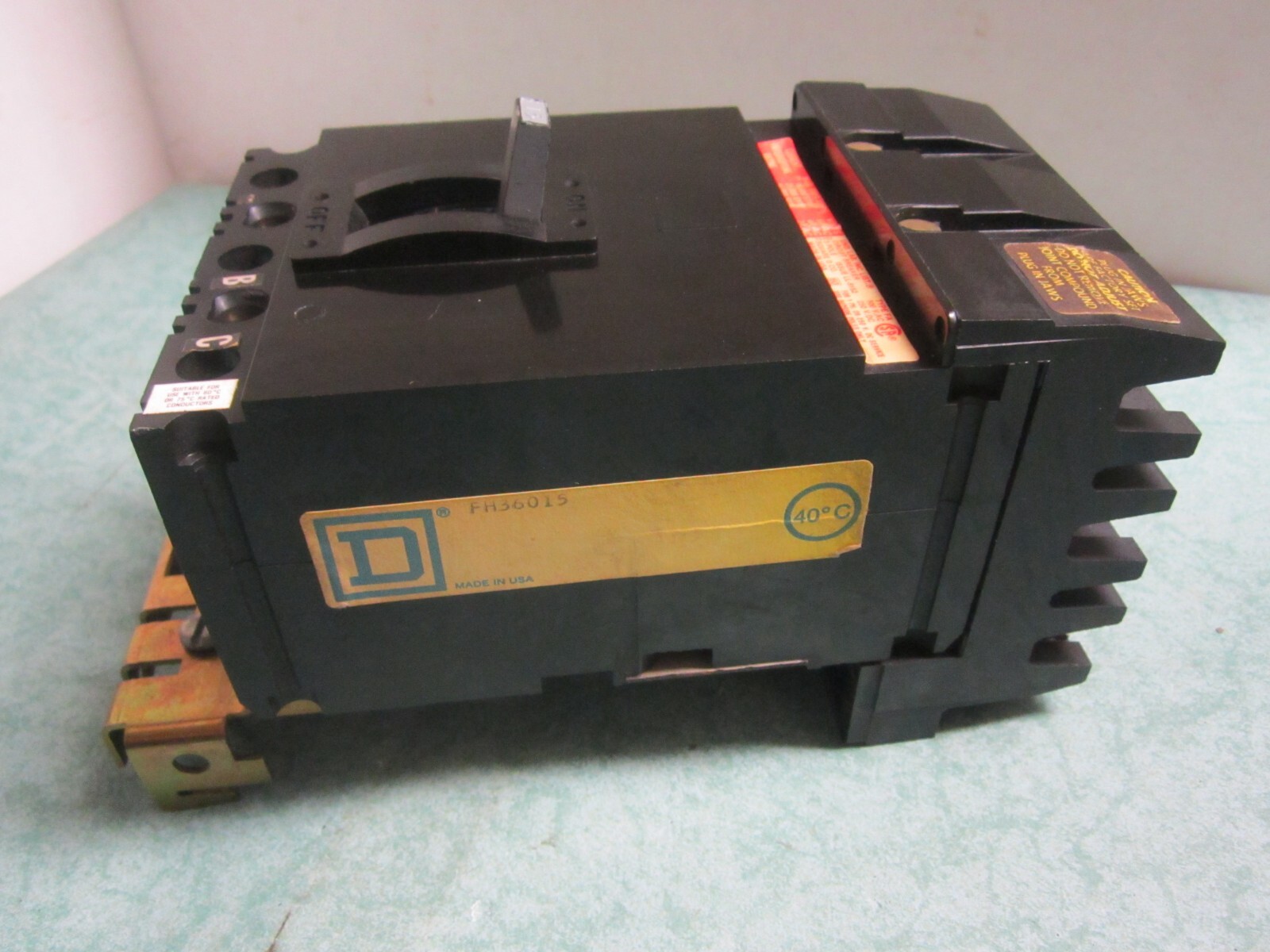 Square D I Line FH36015 Circuit Breaker 15 Amp 600 Volt 3 Pole 16K