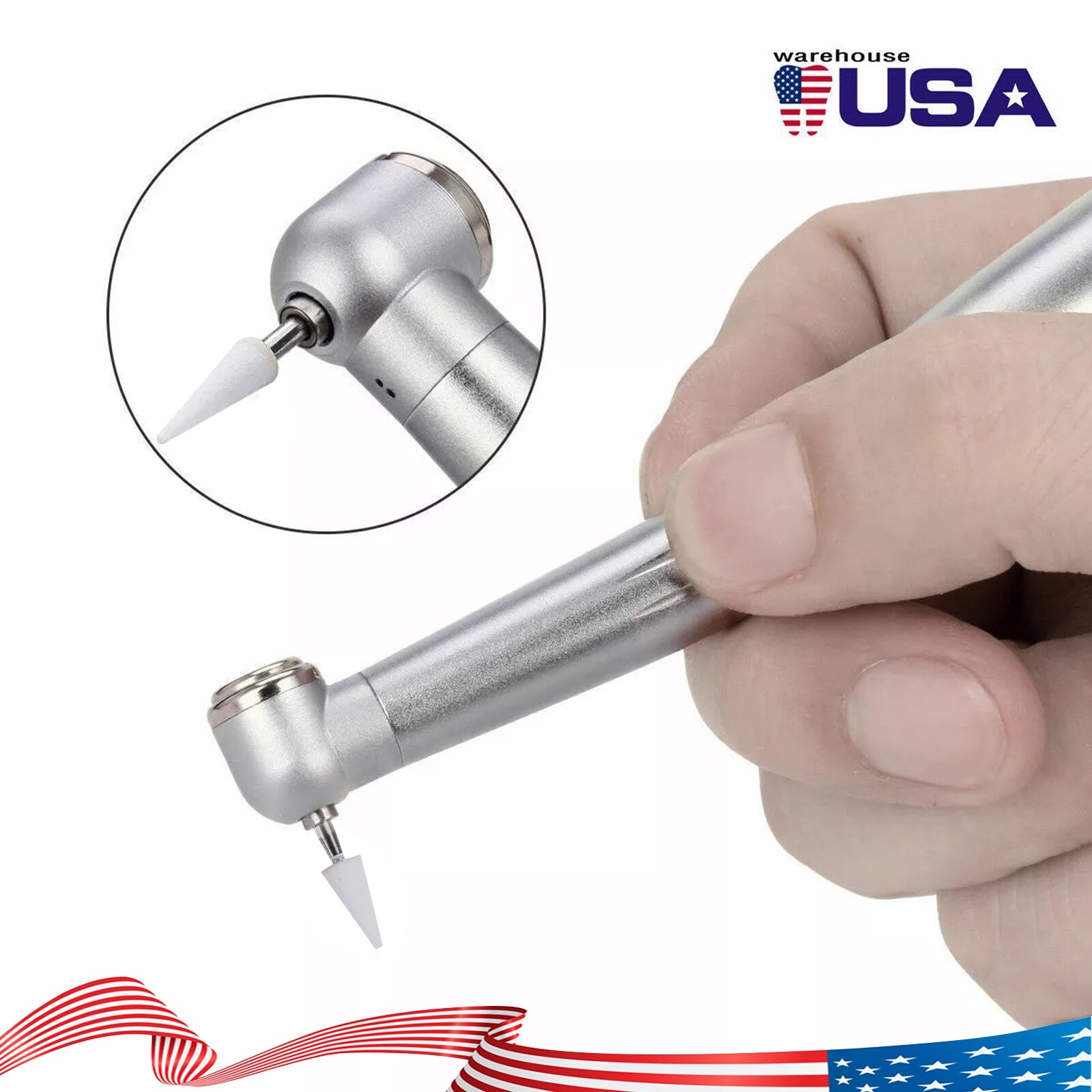 12 Pcs/Box Dental White Polishing Stones Cone Shape FG Burs Arkansas Stone CN1