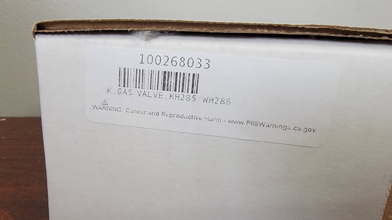 Lochinvar Gas Valve 100268033 / KH285 / WH286