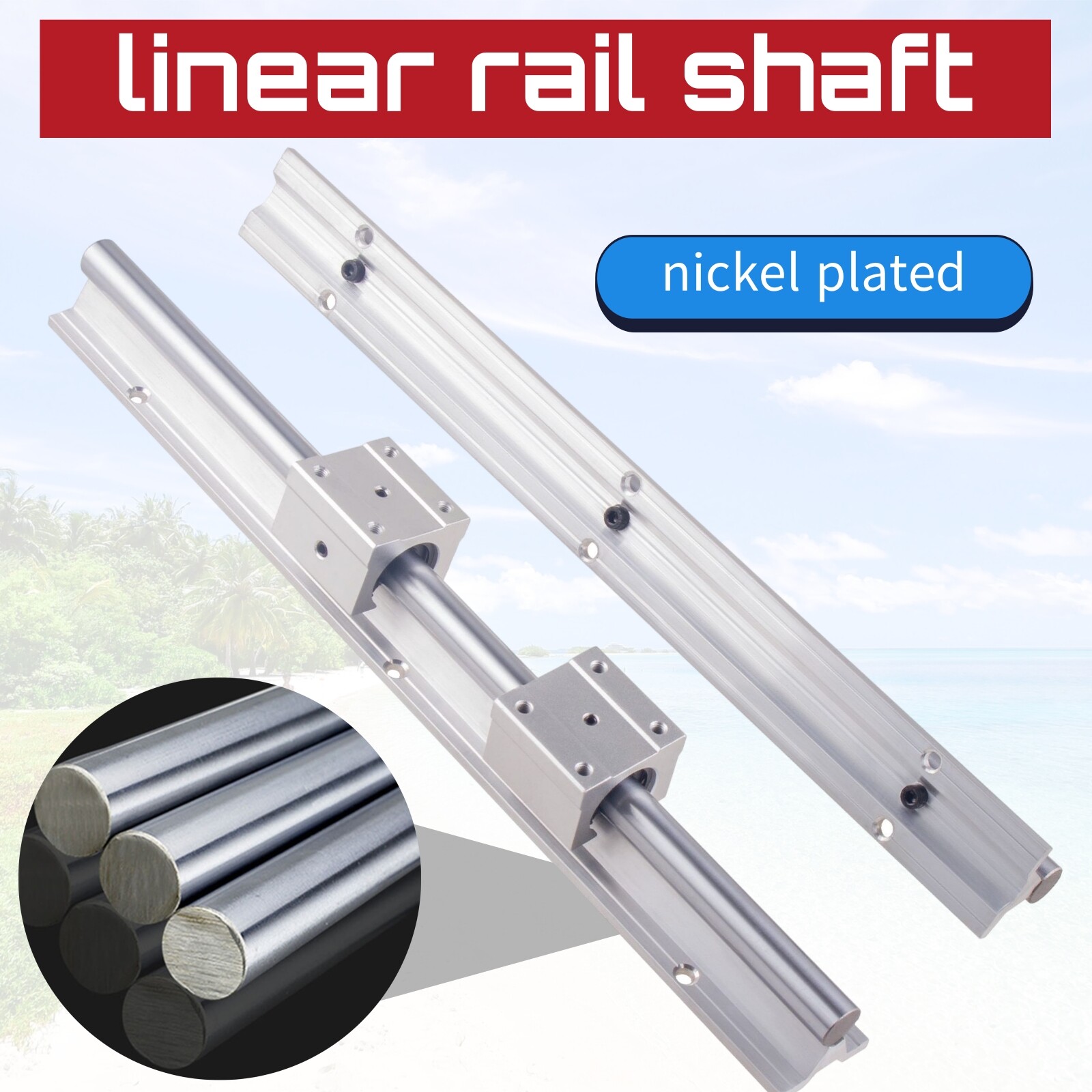 SBR16 SBR20 Linear Rail Guide 2500mm-4500mm+SBR16UU SBR20UU Bearing Blocks CNC