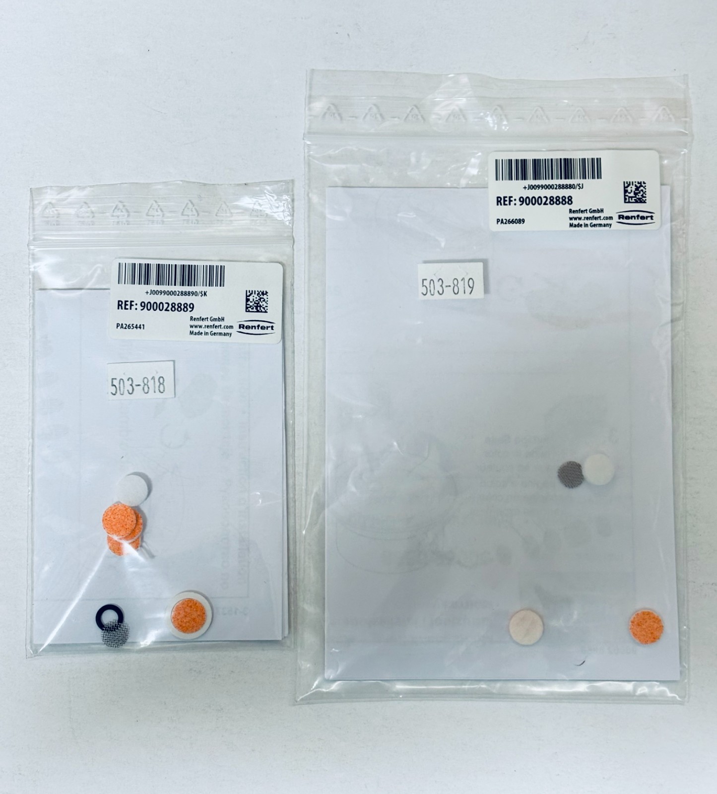 FILITER SET 25/70um (RENFERT),FILTER SET 70/500um (RENFERT) For All Basic