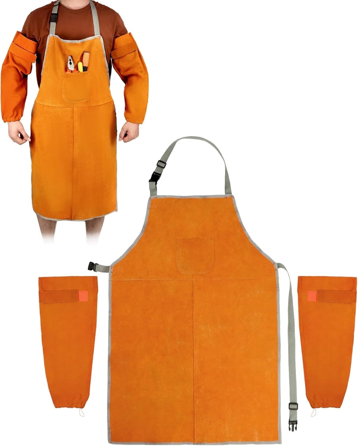 Welding Safety Clothing, Heat Resistant Leather*-