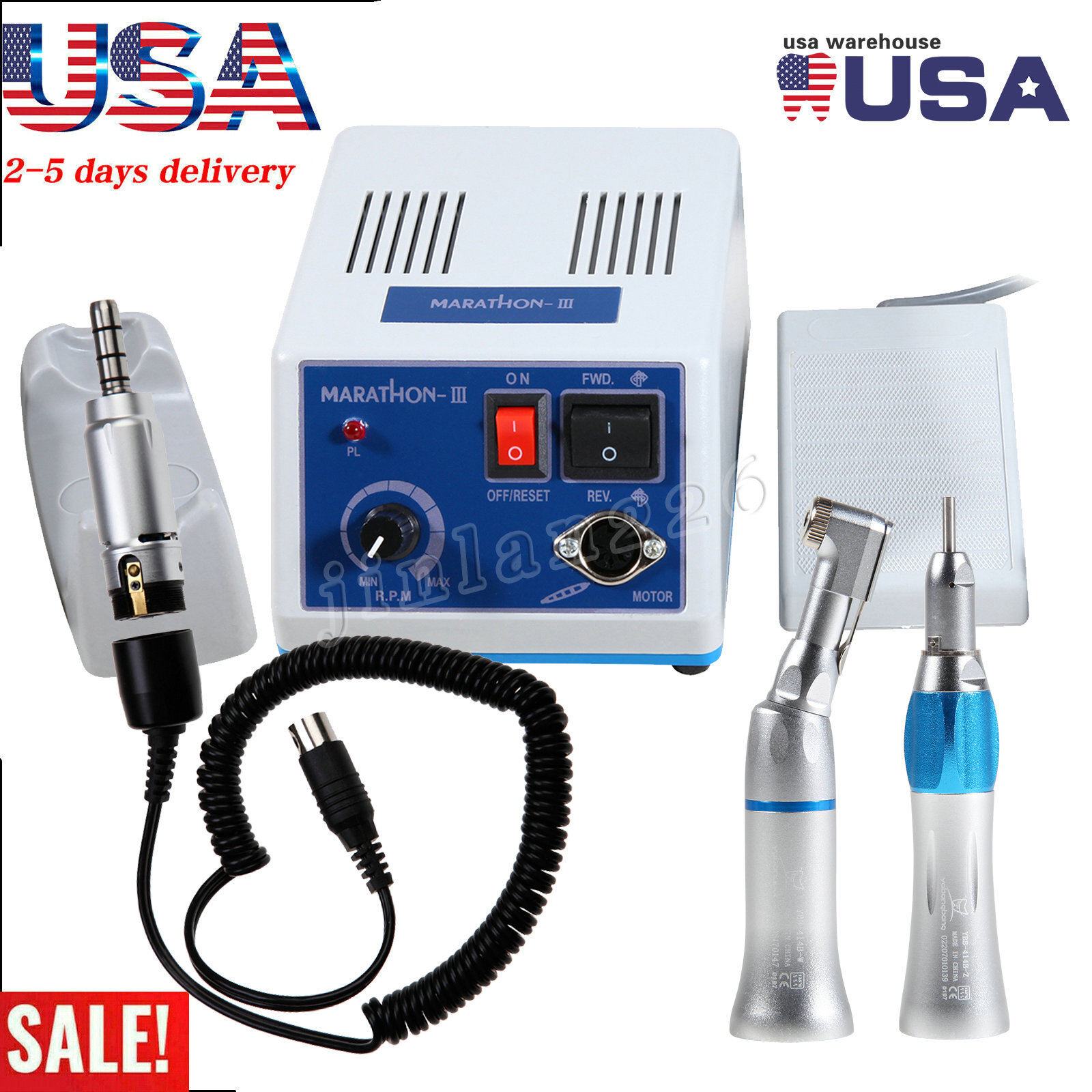 Electric Micromotor Dental Lab Marathon 35K RPM Polishing/Low Speed Handpiece OR