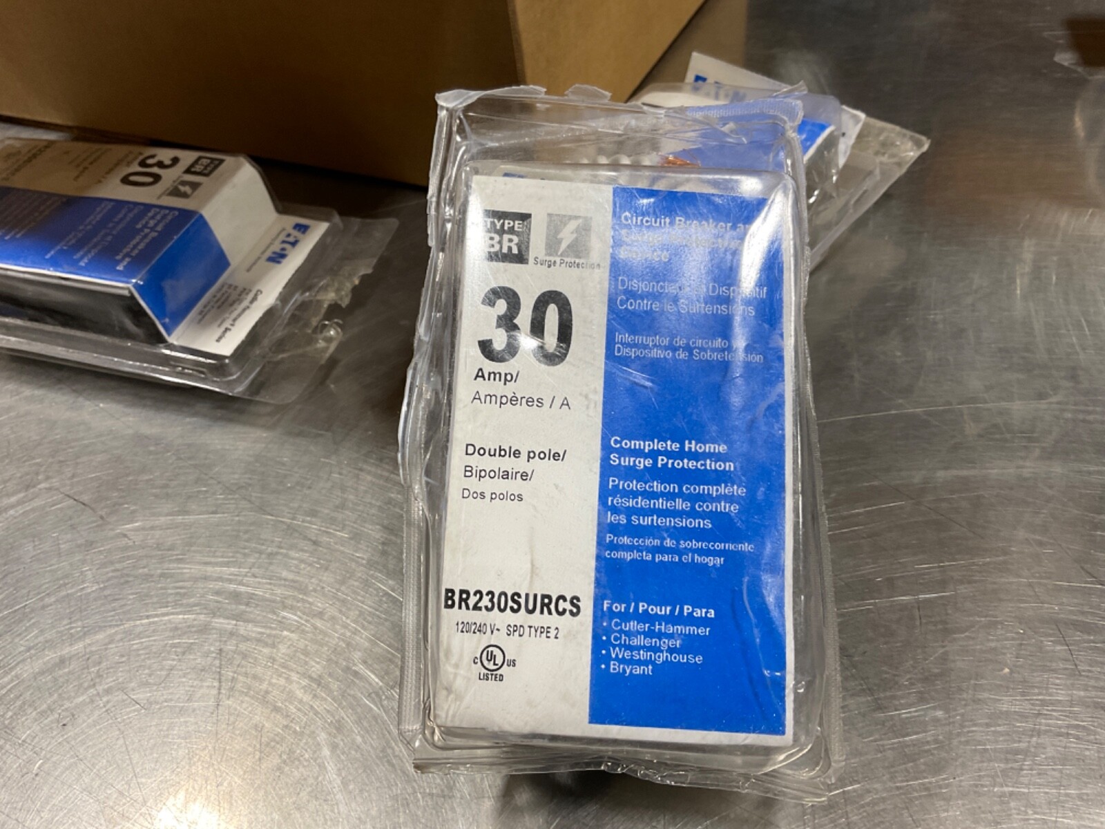 Eaton BR230SURCS Surge Protection Devices. PACKAGE MAY HAVE SLIGHT DAMAGE NEW