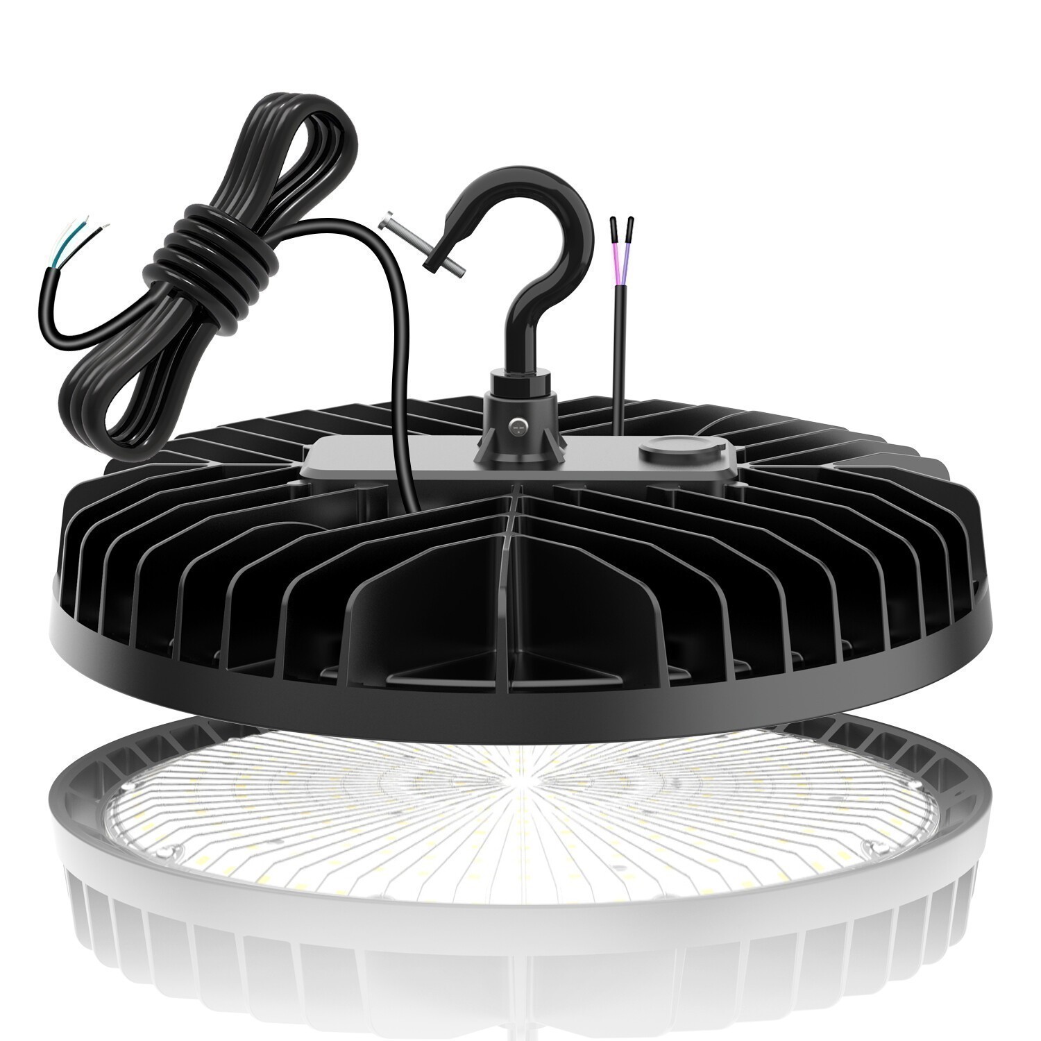 4PACK 240W UFO LED High Bay Light Garage Warehouse Commercial Lighting Dimmable