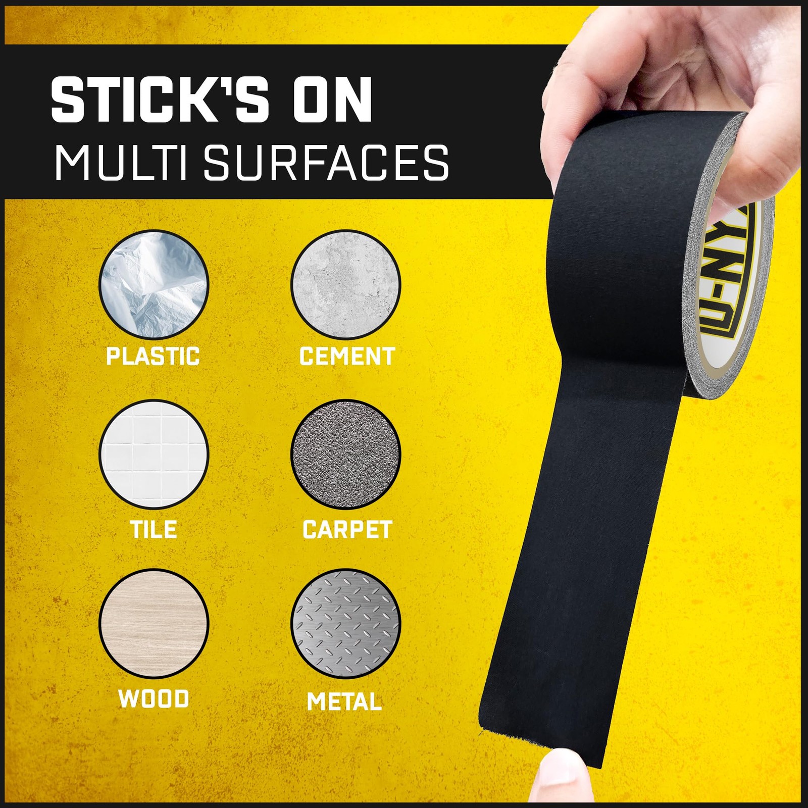 Gaffer Tape 2 Inch x 1 Pack Black Gaffing Tapes, Heavy Duty No Residue, Matte