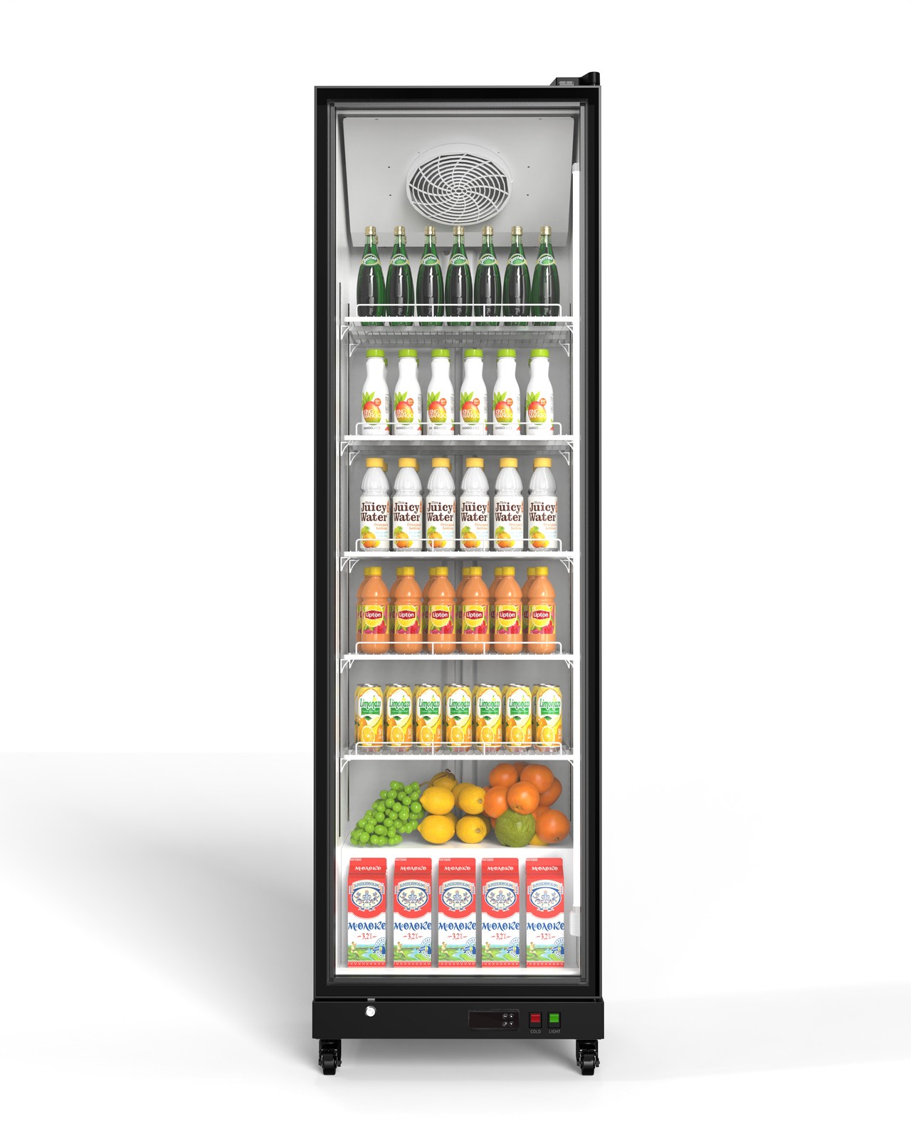 Yeego 22″ Width Commercial Display 12.36 Cu.ft Beverage Refrigerator Store