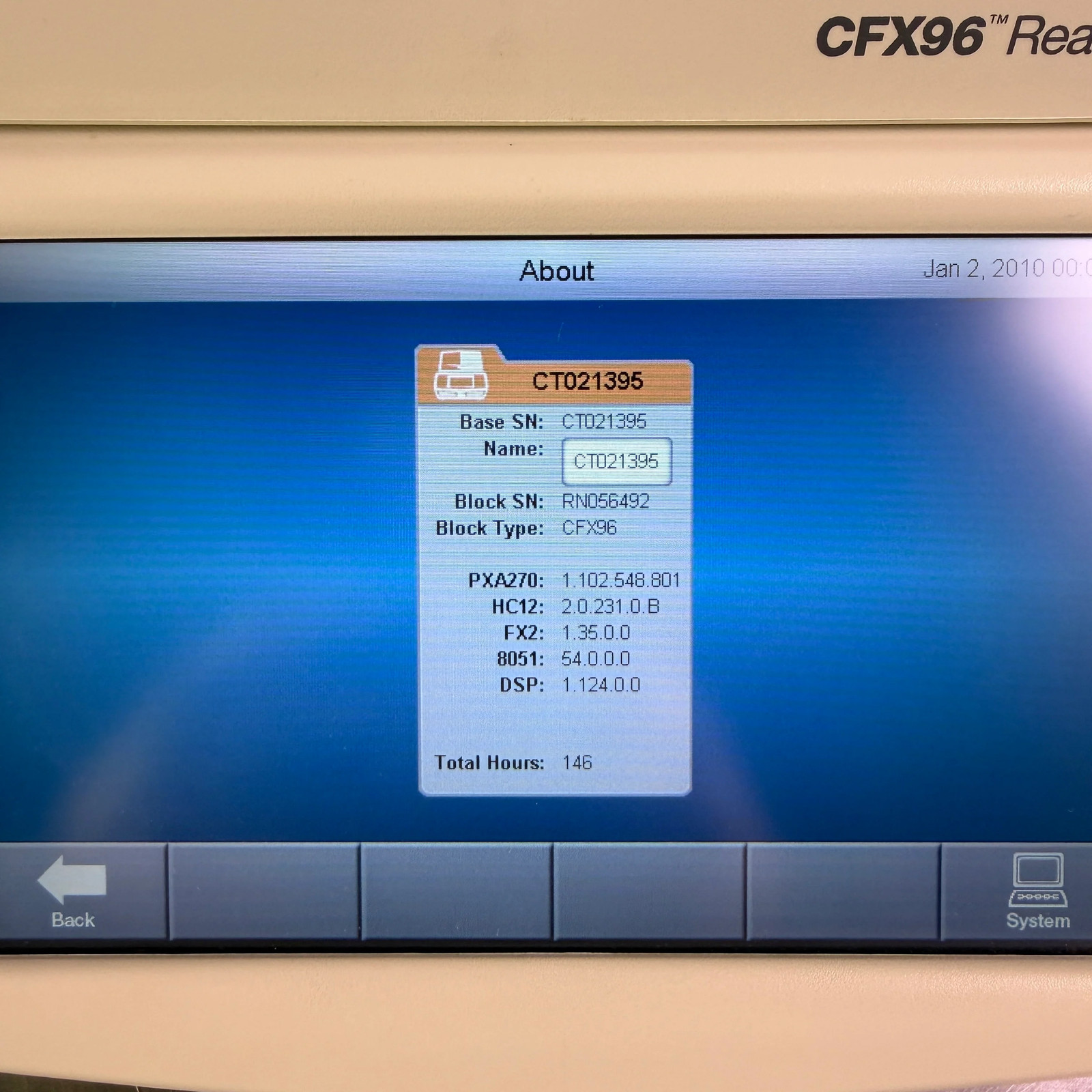 Bio-Rad C1000 Touch Thermal Cycler w/ CFX96 Real-Time PCR System