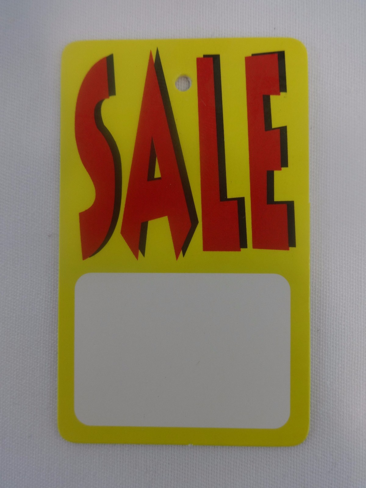 500 Red / Yellow / White SALE Unstrung Merchandise Sale Price Tags