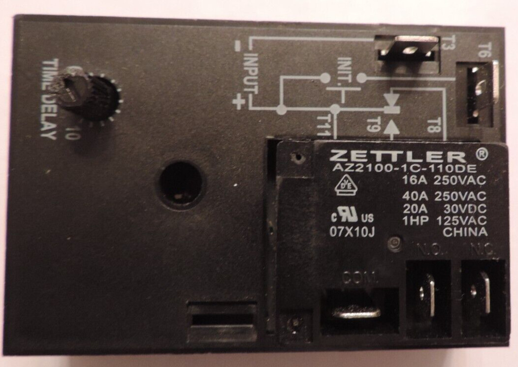 Infitec KSKR5F05 – SINGLE SHOT- TIME DELAY RELAY 0.3-10 Minutes, 120VAC 20A