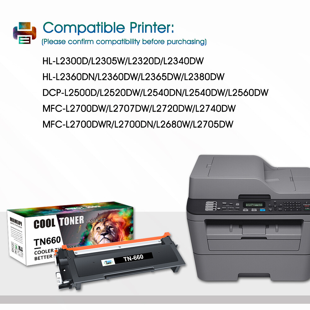 TN660 Toner Cartridge DR630 Drum Compatible With Brother MFC-L2700DW L2540DW Lot