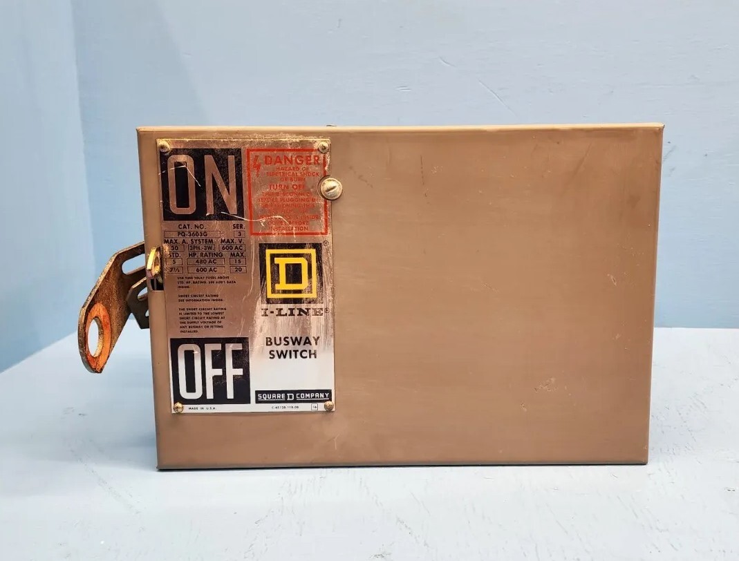 Square D PQ-3603G I-Line Busway Switch 30A 600V 3Ph- 3Wire Ser. 3