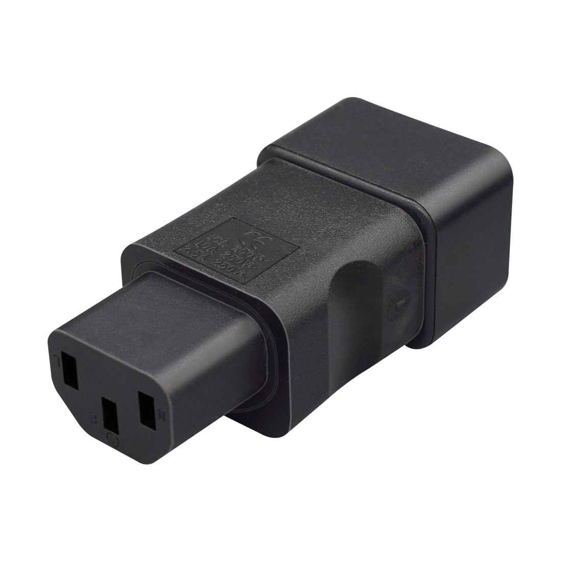 2 Pack IEC320 C20 To C13 Black Female To Male Power Adapter PDU UPS Converter