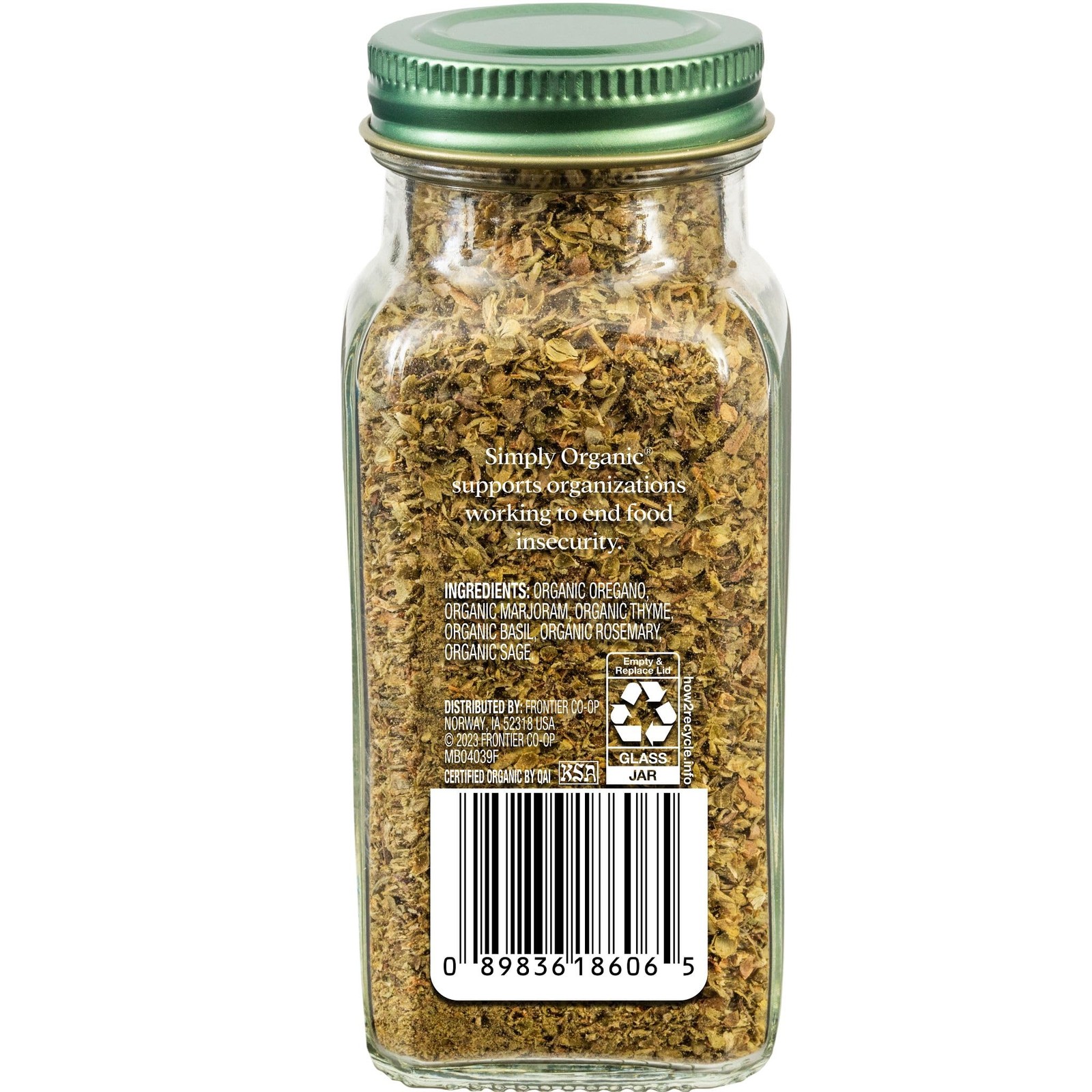 Simply Organic Italian Seasoning, 0.95 Ounce, Ounce (Pack of 1), Default