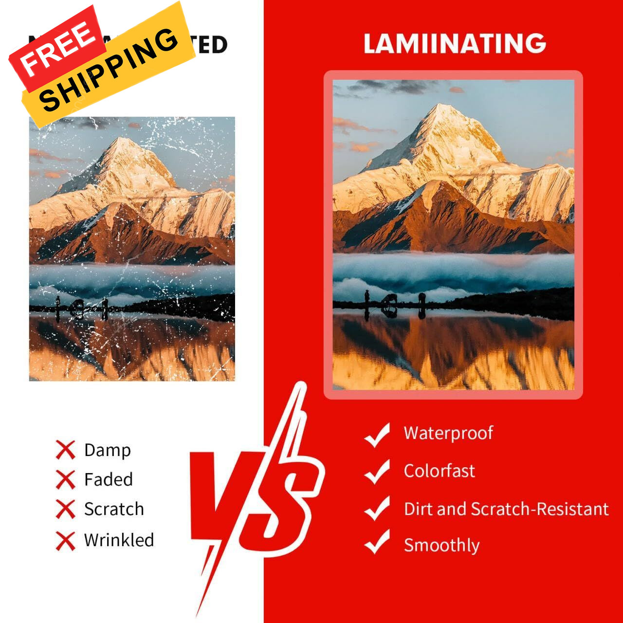 RAZCC Laminating Sheets, 500 Pack Clear Thermal Transparent
