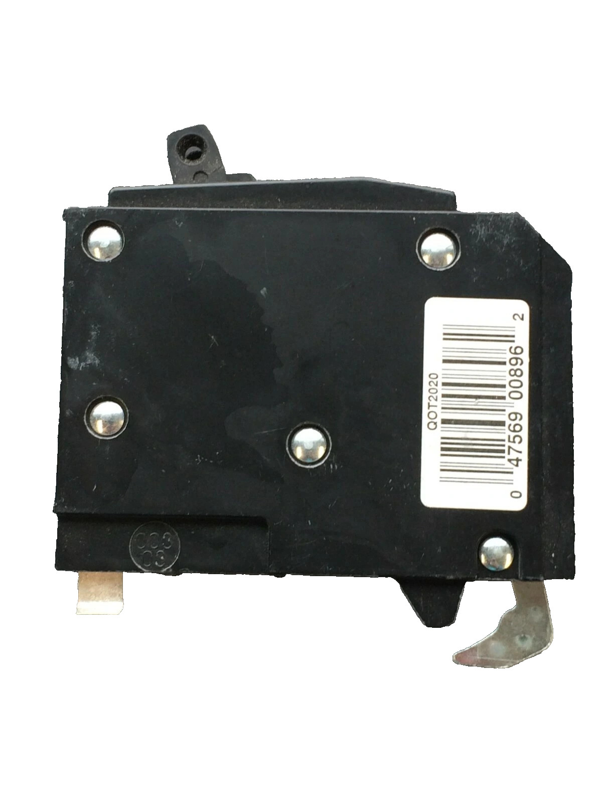 Square D QOT2020 (2)-20 Amp Single Pole Tandem Twin Circuit Breakers w/ Hook