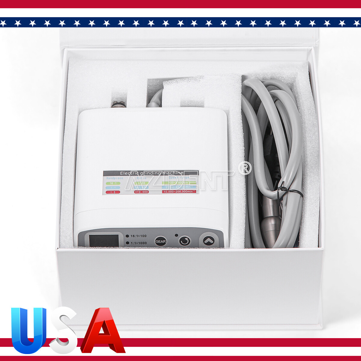 Dental LED Brushless Electric micro motor/1:1/1:5 Fiber Optic Contra Handpiece