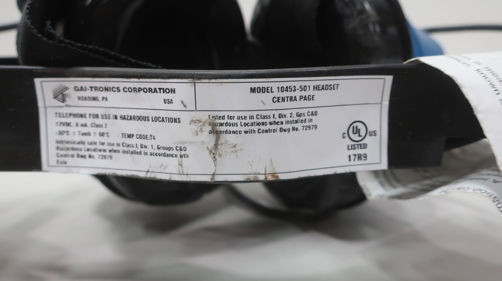 Gai-tronics 10453-501 Headset
